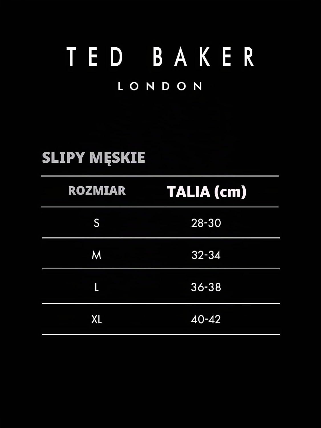 Ted Baker Męskie 4-pak bawełnianych bokserek ze stretchem (4 sztuki)