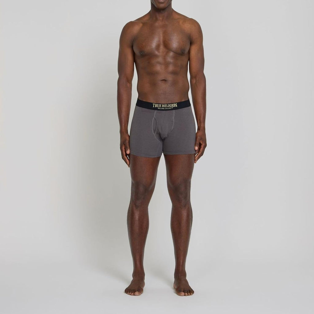 True Religion Mens Boxer Briefs Cotton Stretch Underwear for Men Pack of 4