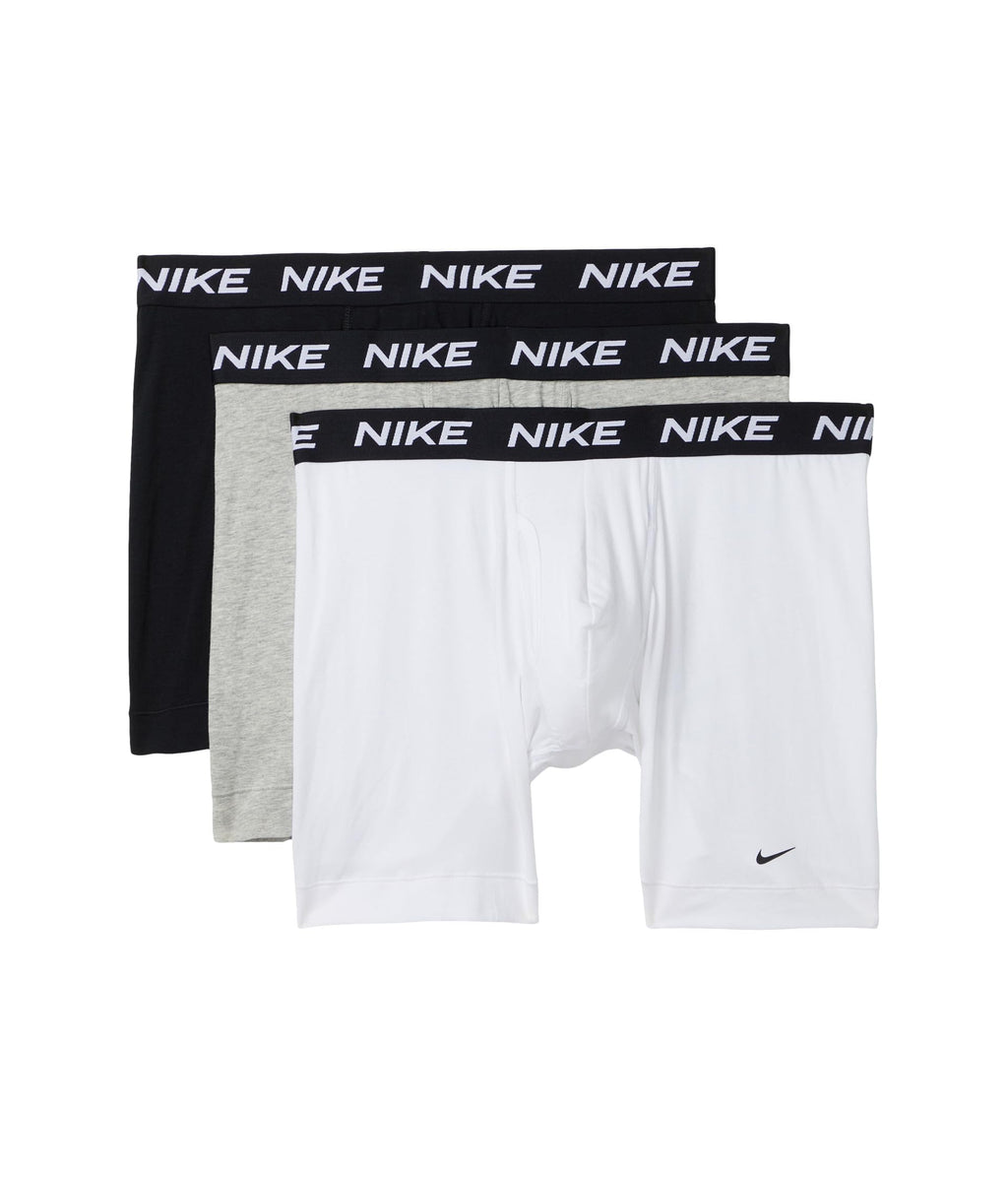 Nike Herren-Boxershorts aus Baumwolle, Stretch, mit Eingriff (3er-Pack)