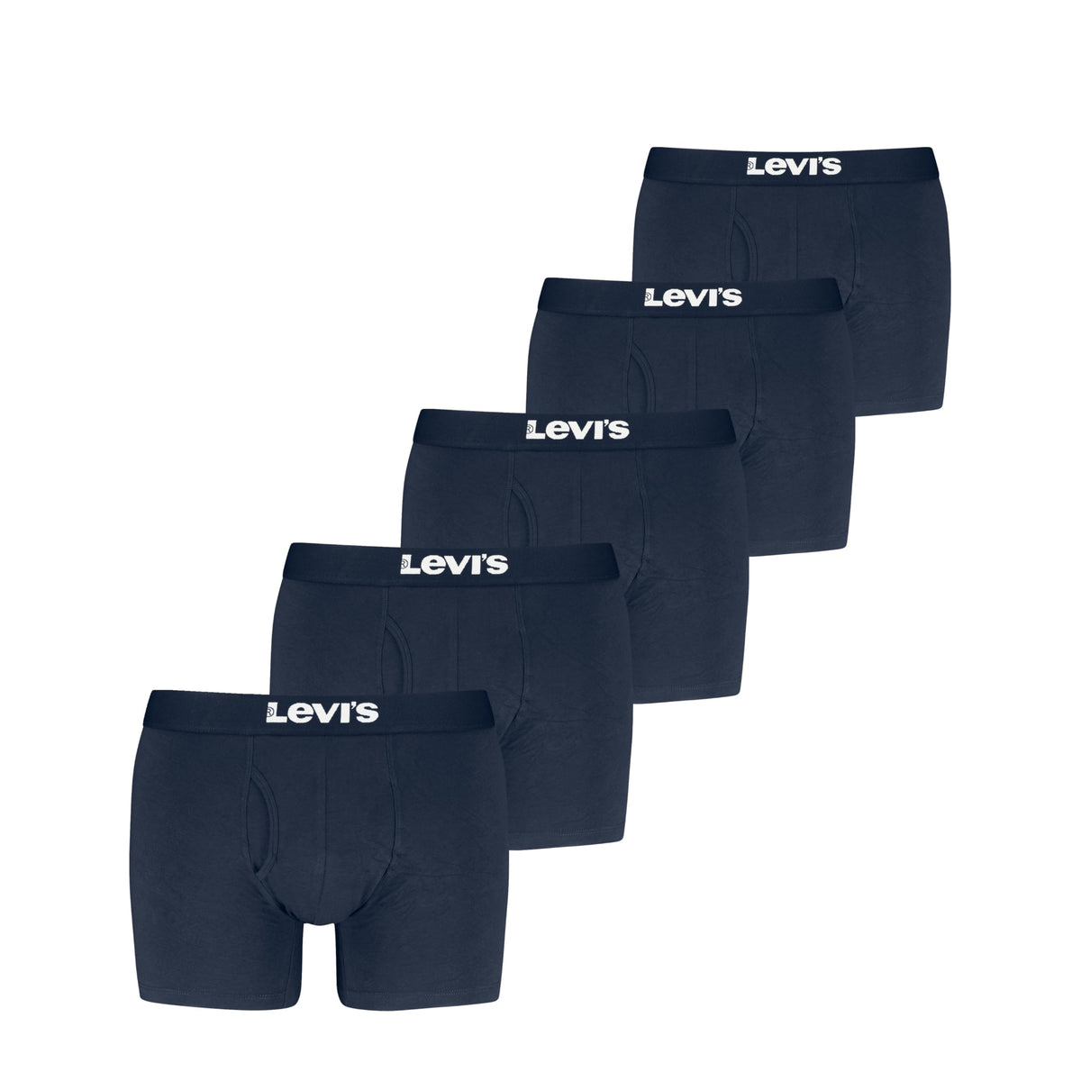 Levi's Men's 5-pack Boxer Brief, Soft Cotton, Tag-free, Breathable Comfort