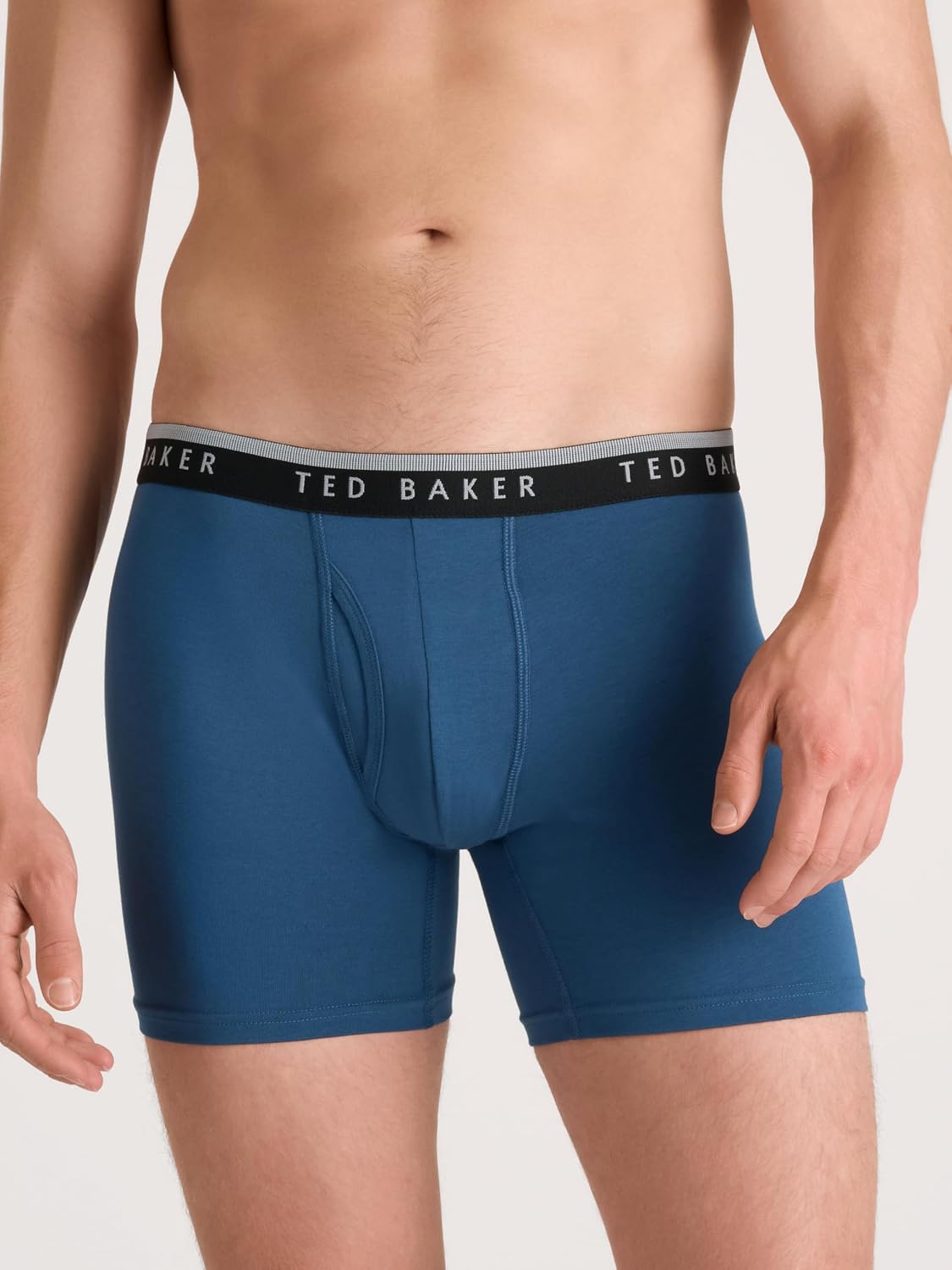 Ted Baker Męskie 4-pak bawełnianych bokserek ze stretchem (4 sztuki)