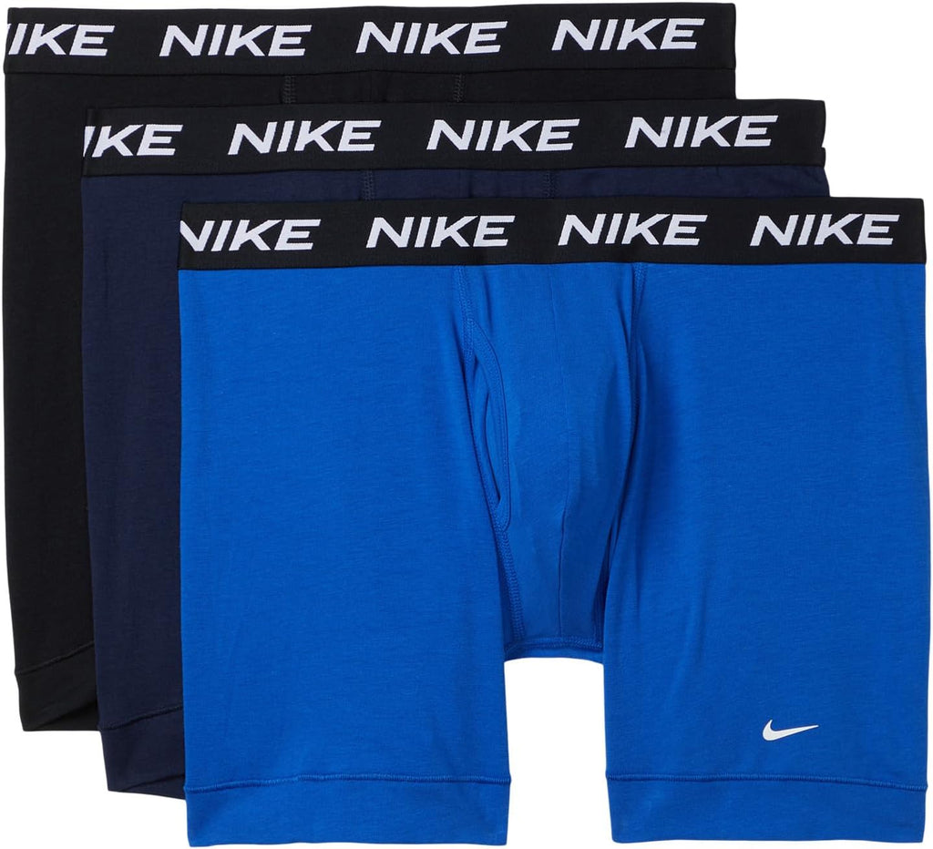 Nike Herren-Boxershorts aus Baumwolle, Stretch, mit Eingriff (3er-Pack)
