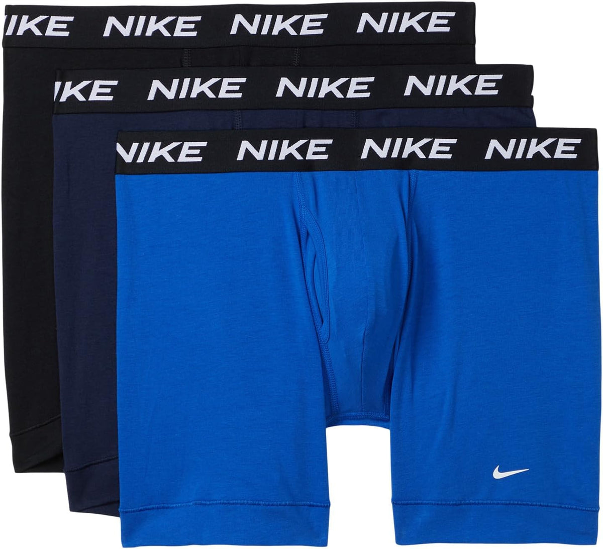 Nike Herren-Boxershorts aus Baumwolle, Stretch, mit Eingriff (3er-Pack)