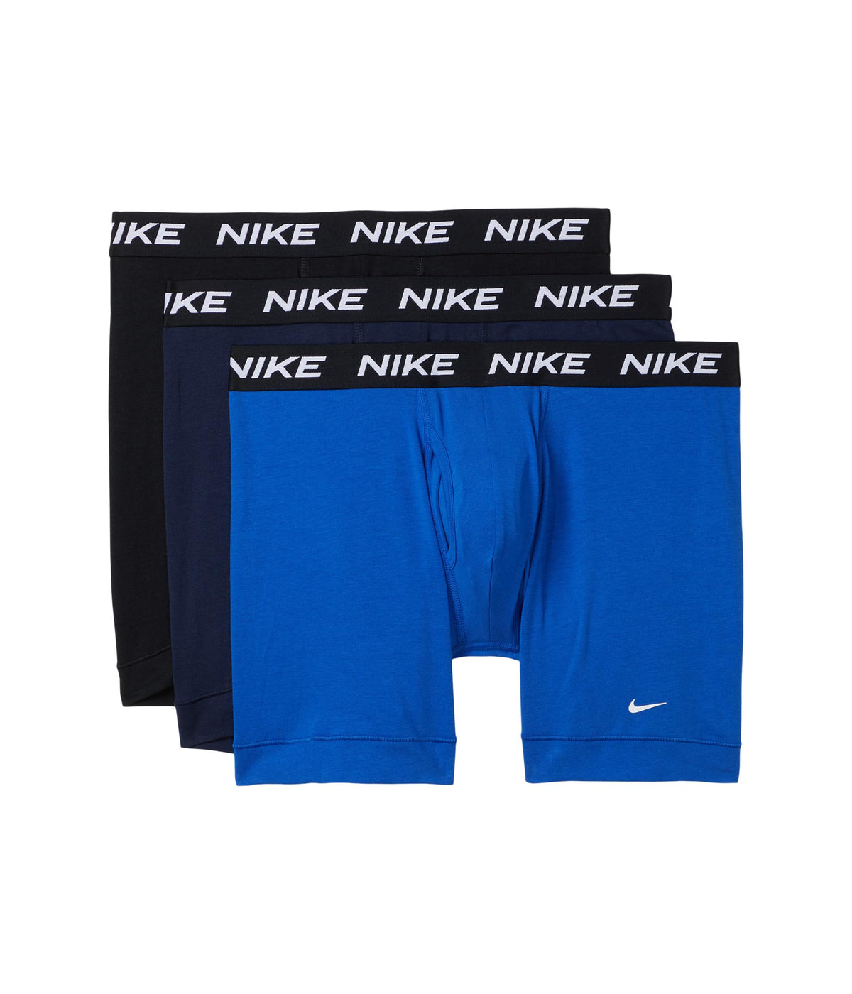 Nike Herren-Boxershorts aus Baumwolle, Stretch, mit Eingriff (3er-Pack)