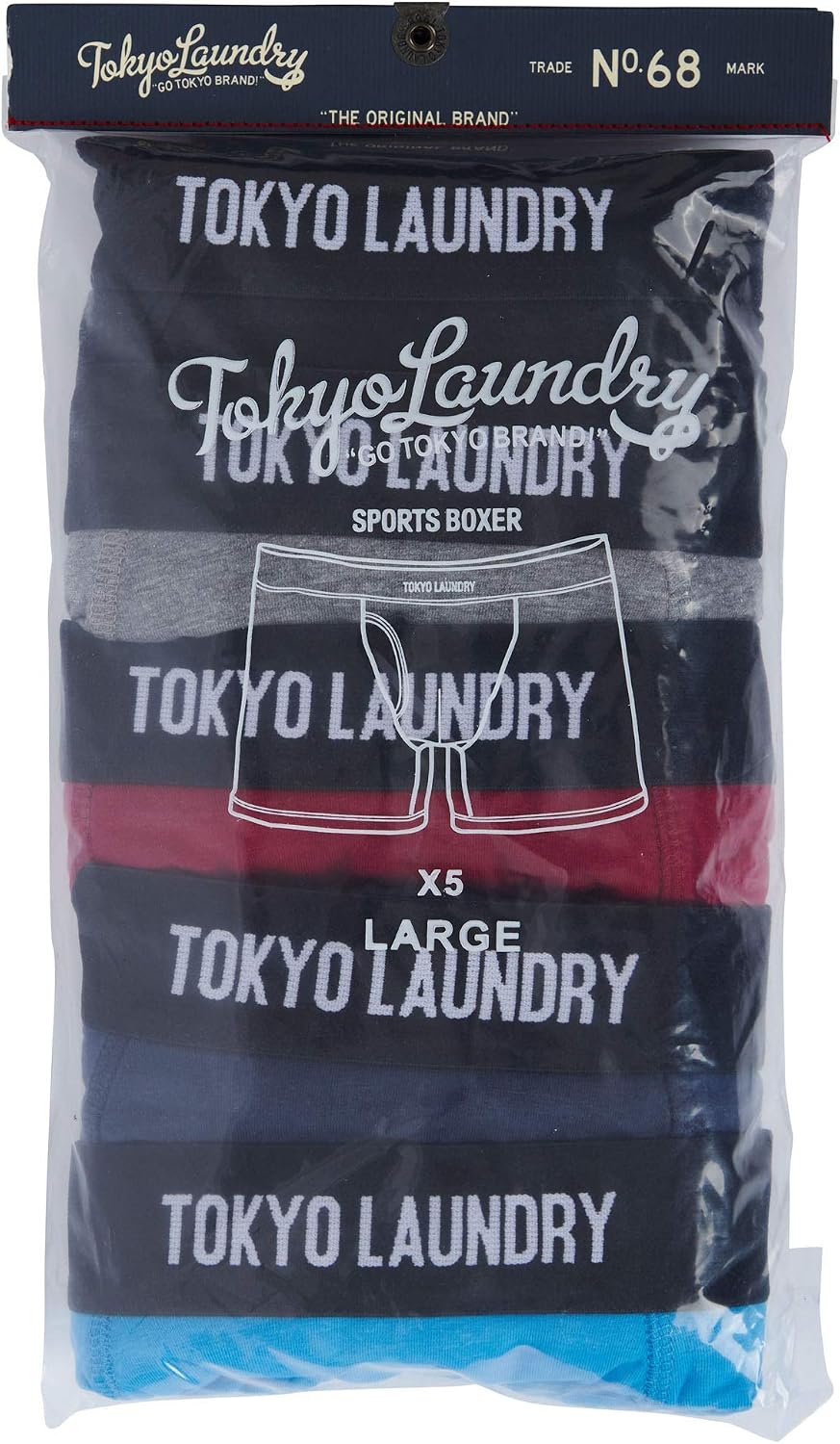 Tokyo Laundry Zestaw bokserek męskich 5 szt