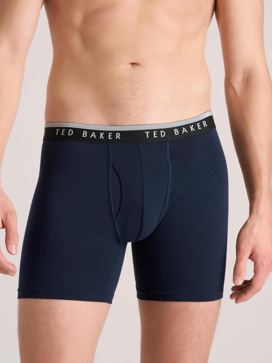Ted Baker Męskie 4-pak bawełnianych bokserek ze stretchem (4 sztuki)