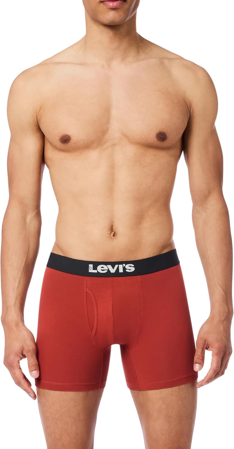 Levi's Men's 5-pack Boxer Brief, Soft Cotton, Tag-free, Breathable Comfort
