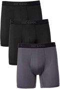 32° Cool Lot de 3 boxers pour homme Noir/anthracite/noir Taille L 36-38