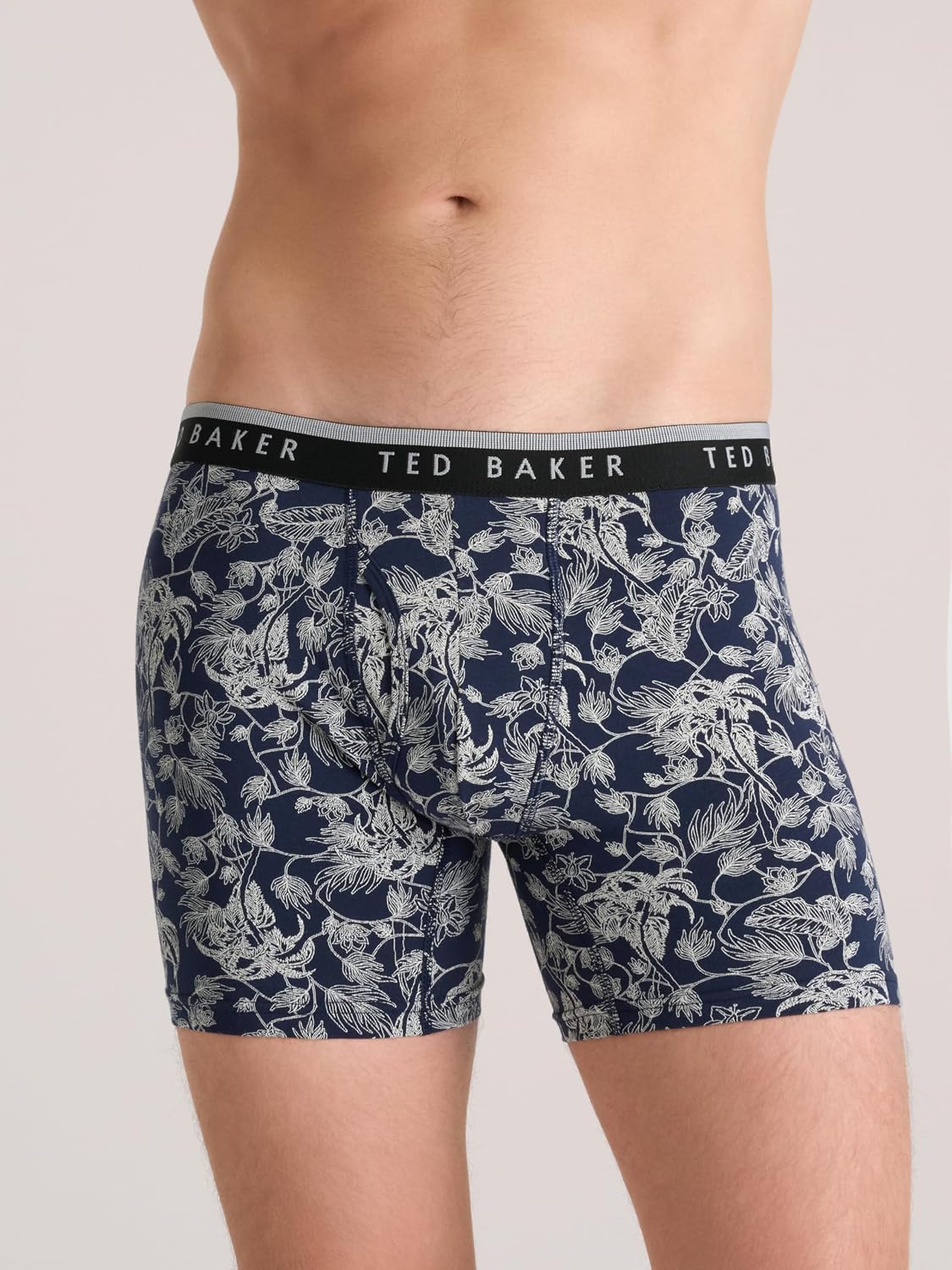 Ted Baker Męskie 4-pak bawełnianych bokserek ze stretchem (4 sztuki)