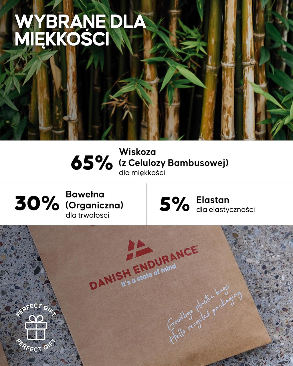 DANISH ENDURANCE Bambusowe Bokserki