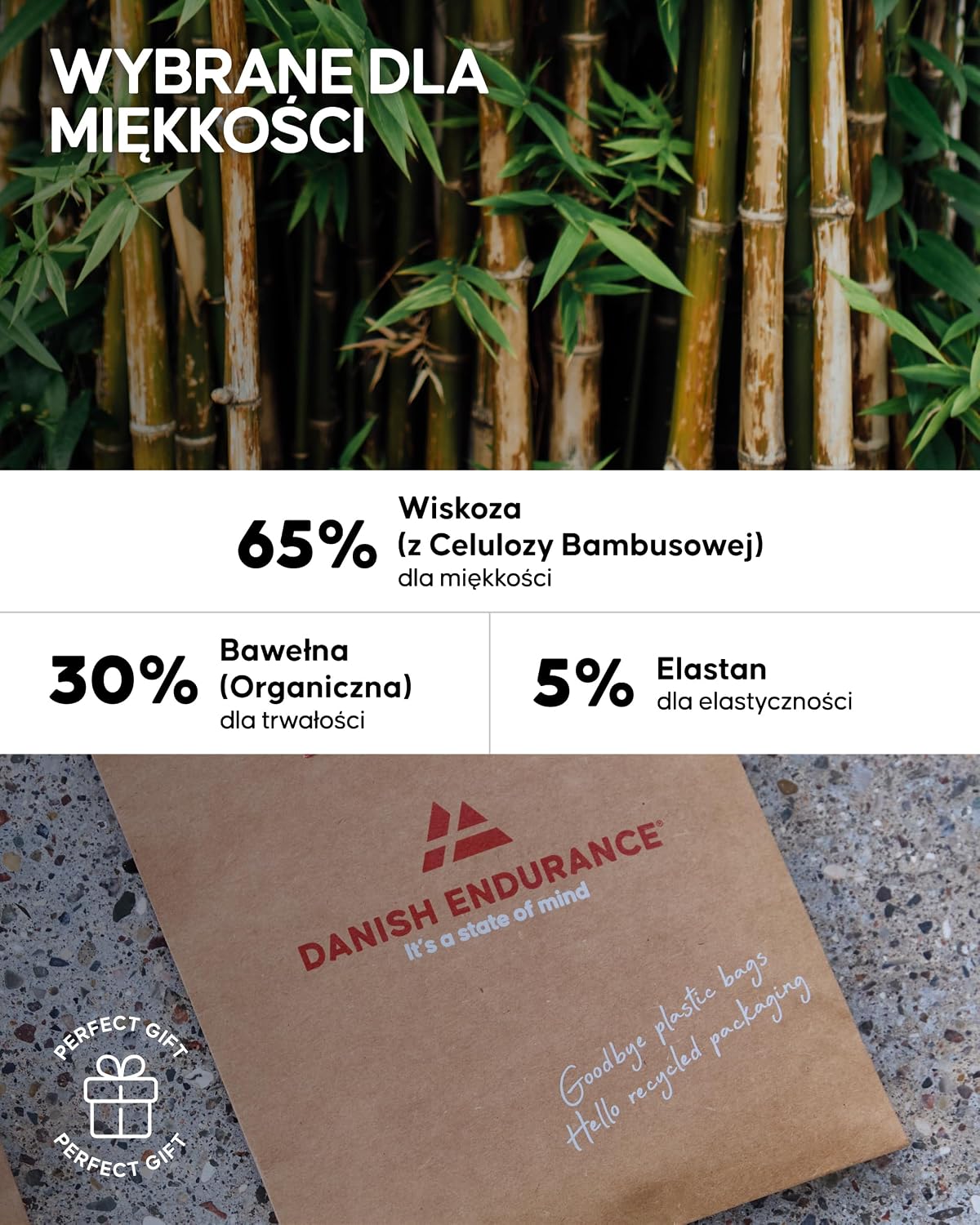 DANISH ENDURANCE Bambusowe Bokserki