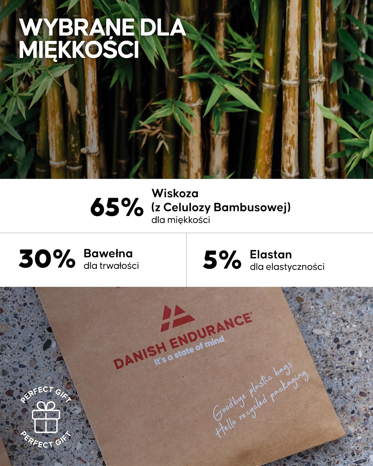 DANISH ENDURANCE Bambusowe Bokserki