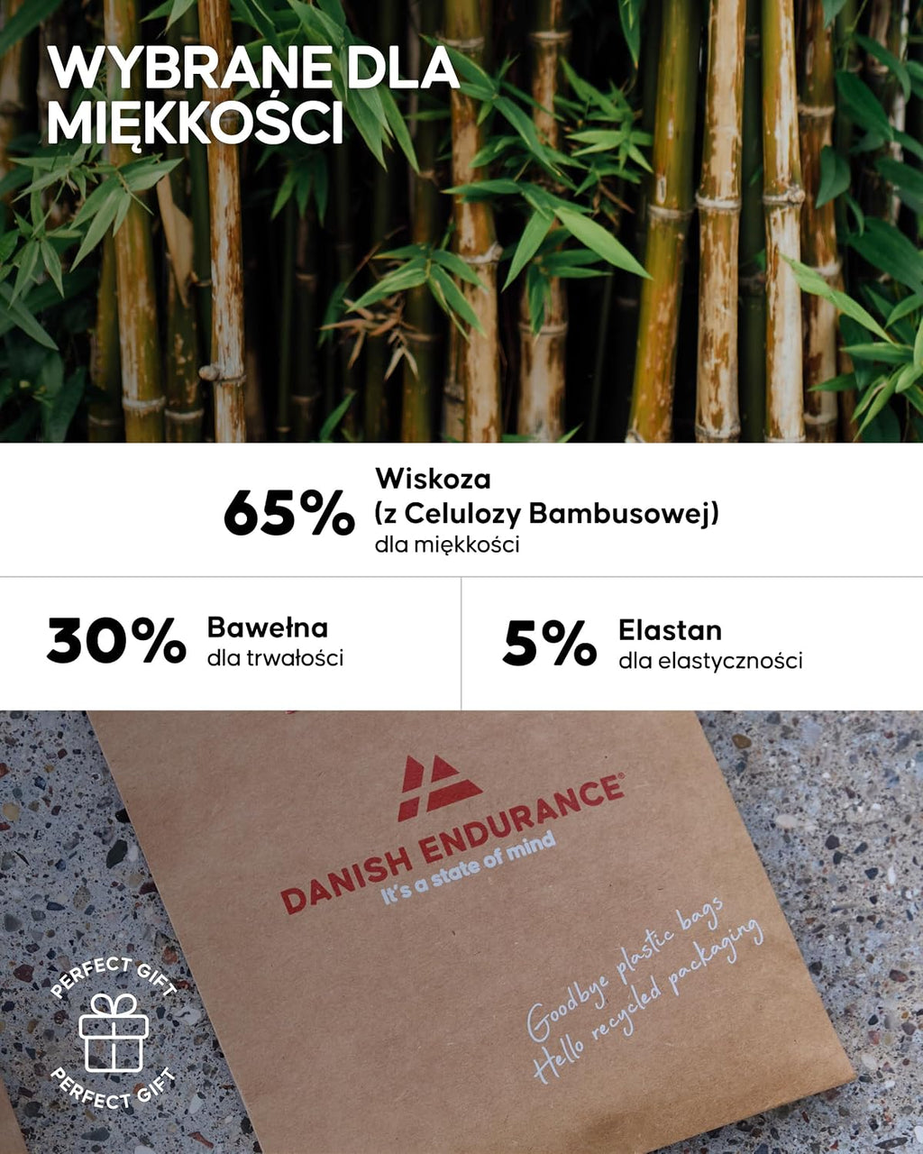 DANISH ENDURANCE Bambusowe Bokserki