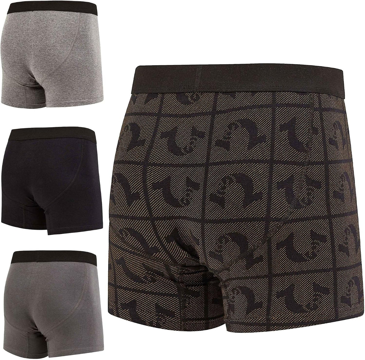 True Religion Mens Boxer Briefs Cotton Stretch Underwear for Men Pack of 4